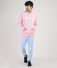 Blusao-de-Moletom-Masculino-NASA-com-Capuz-e-Bolso-Canguru-Rosa-Claro-9800219-Rosa_Claro_3