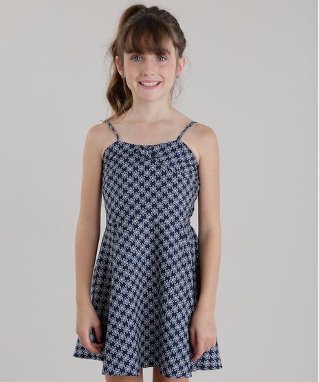 Vestido-Estampado-Floral-com-Laco-Azul-Marinho-8443249-Azul_Marinho_1