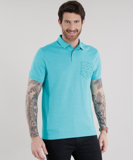Polo-em-Piquet-com-Bolso-Estampado-Verde-Agua-8408845-Verde_Agua_1