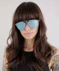 Oculos-de-Sol-Redondo-Feminino-Oneself-Azul-Claro-8732548-Azul_Claro_2