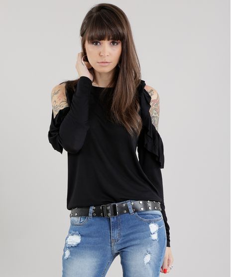 Blusa-Open-Shoulder-com-Babados-Preta-8661291-Preto_1