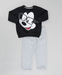 Conjunto-Mickey-de-Blusao-Preto---Calca-em-Moletom-Cinza-Mescla-Claro-8573050-Cinza_Mescla_Claro_1