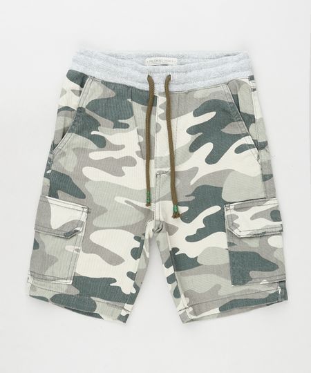Bermuda-de-Sarja-Infantil-Estampada-Camuflada-com-Bolso-Cinza-Mescla-Escuro-9884061-Cinza_Mescla_Escuro_1