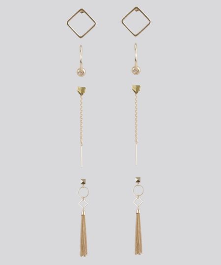 Kit-de-4-Brincos-Dourado-8459735-Dourado_1