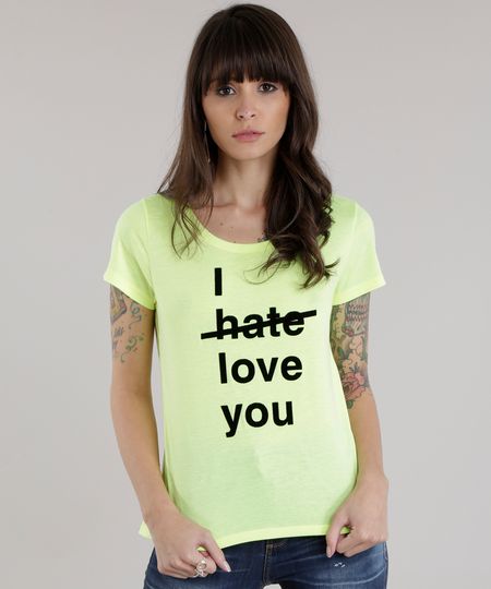 Blusa--I-Love-You--Amarelo-Neon-8702418-Amarelo_Neon_1