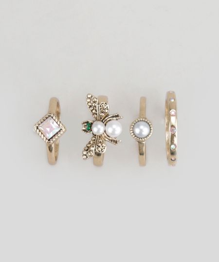 Kit-de-4-Aneis-Dourado-8600630-Dourado_1 Kit-de-4-Aneis-Dourado-8600630-Dourado_1