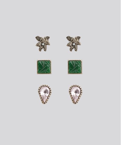 Kit-de-3-Brincos-Dourado-8603739-Dourado_1