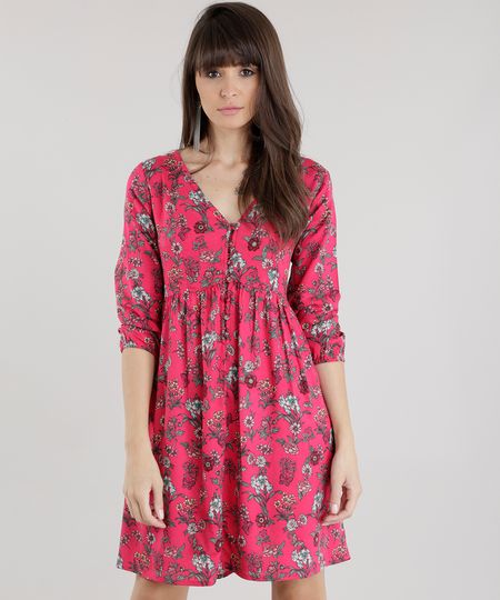 Vestido-Estampado-Floral-Rosa-8592799-Rosa_1 Vestido-Estampado-Floral-Rosa-8592799-Rosa_1