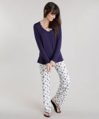 Pijama-Estampado-Floral-Azul-Marinho-8592000-Azul_Marinho_1 Pijama-Estampado-Floral-Azul-Marinho-8592000-Azul_Marinho_1