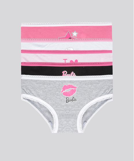 Kit-de-5-Calcinhas-Barbie-Multicor-8682846-Multicor_1