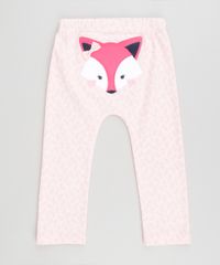 Calca-Estampada-Raposa-em-Algodao---Sustentavel-Rosa-Claro-8580557-Rosa_Claro_1
