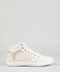 Tenis-Cano-Alto-com-Recorte-Bege-Claro-8329227-Bege_Claro_1