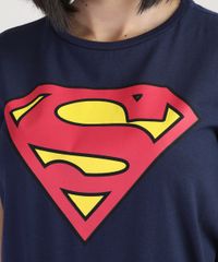 Blusa-Feminina-Super-Homem-Manga-Curta-Decote-Redondo-Azul-Marinho-9942655-Azul_Marinho_4
