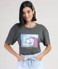 Blusa-Feminina-Branca-de-Neve-Manga-Curta-Decote-Redondo-Chumbo-9894048-Chumbo_1