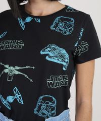Blusa-Feminina-Star-Wars-Manga-Curta-Decote-Redondo-Preta-9942660-Preto_4
