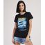 Blusa-Feminina-de-Volta-para-o-Futura-Manga-Curta-Decote-Redondo-Preta-9942644-Preto_1