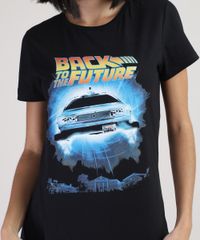 Blusa-Feminina-de-Volta-para-o-Futura-Manga-Curta-Decote-Redondo-Preta-9942644-Preto_4