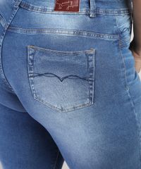 Calca-Jeans-Feminina-Plus-Size-Sawary-Super-Skinny-Cintura-Alta-com-Rasgos-Azul-Medio-9949268-Azul_Medio_5