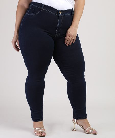 Calca-Jeans-Feminina-Plus-Size-Sawary-Super-Skinny-360-Cintura-Alta-Azul-Escuro-9949269-Azul_Escuro_1