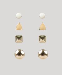 Kit-de-4-Brincos-Femininos-Dourado-9861482-Dourado_1
