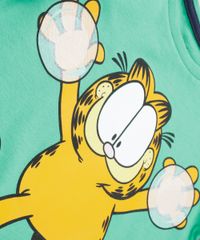 Conjunto-Garfield-de-Camiseta-Verde---Bermuda-em-Moletom-Azul-Marinho-8676764-Azul_Marinho_3