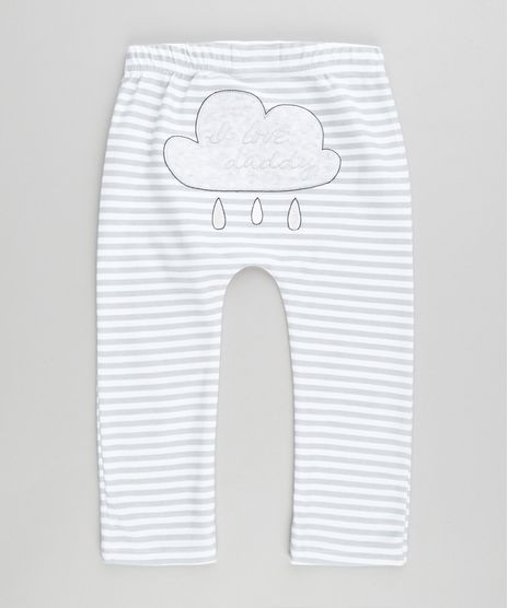 Calca-Estampada--I-love-Daddy---em-Algodao---Sustentavel-Branca-8499704-Branco_1