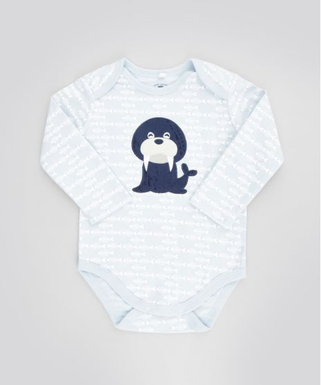 Body-Estampado-Leao-Marinho-em-Algodao---Sustentavel-Azul-Claro-8499633-Azul_Claro_1