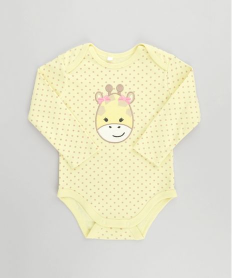Body-Estampado-Girafa-em-Algodao---Sustentavel-Amarelo-8499414-Amarelo_1