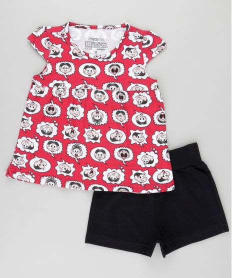Conjunto-de-Blusa-Estampada-Monica---Short-em-Moletom-Preto-8650048-Preto_1