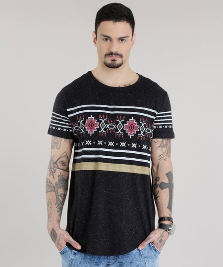 Camiseta-Longa-com-Estampa-Etnica-Preta-8581237-Preto_1