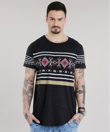 Camiseta-Longa-com-Estampa-Etnica-Preta-8581237-Preto_1