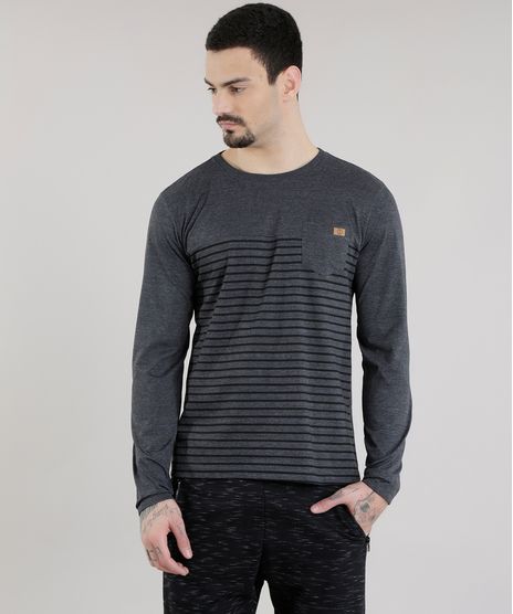 Camiseta-com-Estampa-de-Listras-Cinza-Mescla-Escuro-8581855-Cinza_Mescla_Escuro_1