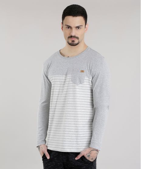Camiseta-com-Estampa-de-Listras-Cinza-Mescla-8581855-Cinza_Mescla_1