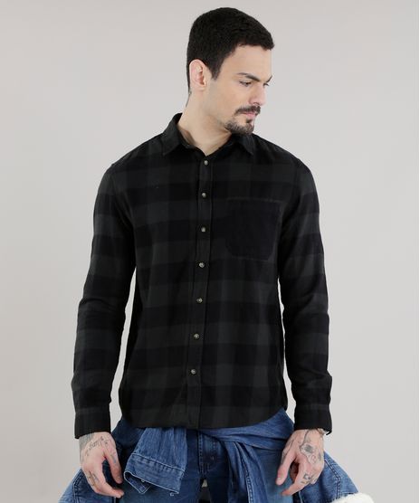 Camisa-Xadrez-em-Flanelada-Verde-Escuro-8623412-Verde_Escuro_1