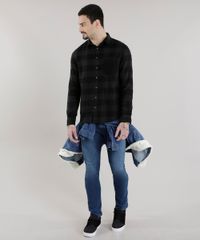 Camisa-Xadrez-em-Flanelada-Verde-Escuro-8623412-Verde_Escuro_3