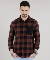Camisa-Xadrez-em-Flanela-Marrom-8623406-Marrom_1