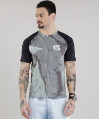 Camiseta-Estampada-de-Folhas-Preta-8683957-Preto_1