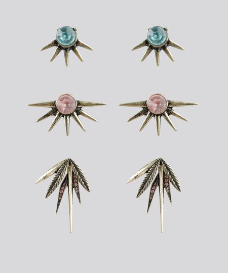 Kit-de-3-Brincos-Dourado-8600884-Dourado_1 Kit-de-3-Brincos-Dourado-8600884-Dourado_1