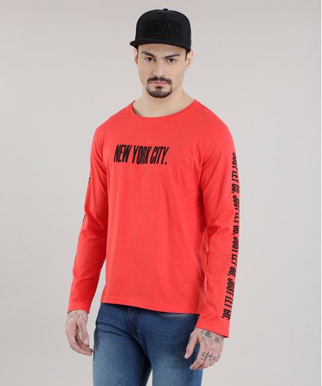 Camiseta--New-York-City--Vermelha-8714915-Vermelho_1