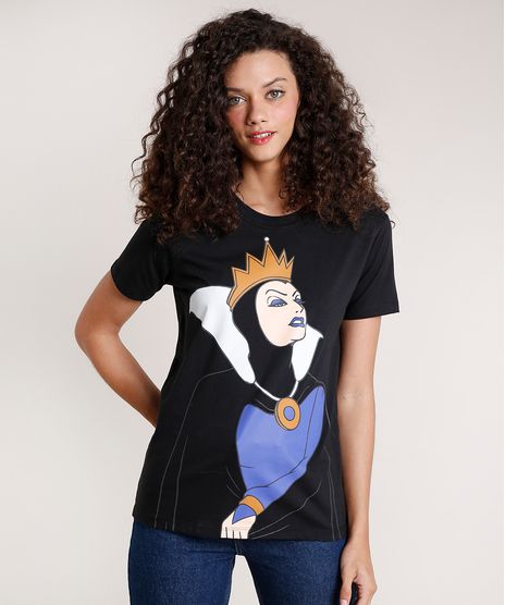 T-Shirt-Feminina-Mindset-Rainha-Ma-Manga-Curta-Decote-Redondo-Preta-9946729-Preto_1