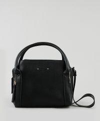 Bolsa-Feminina-Transversal-Pequena-com-Divisorias-e-Alca-de-Mao-Preta-9845462-Preto_1