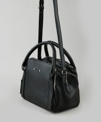 Bolsa-Feminina-Transversal-Pequena-com-Divisorias-e-Alca-de-Mao-Preta-9845462-Preto_3