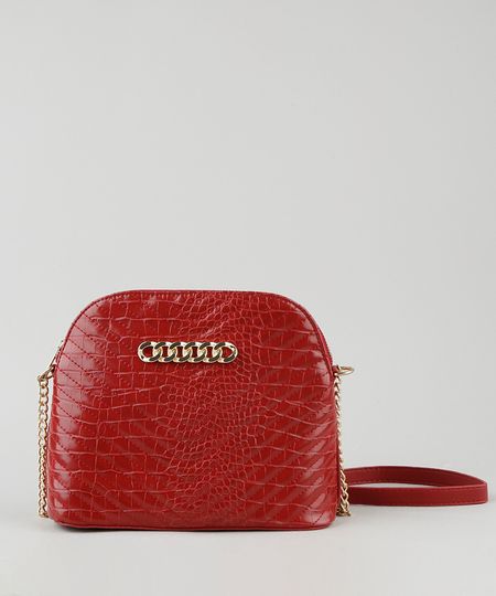 Bolsa-Feminina-Transversal-Media-Matelasse-com-Corrente-Vermelha-Escuro-9865137-Vermelho_Escuro_1