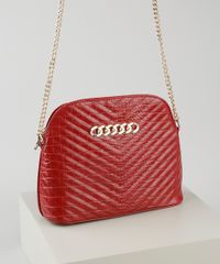 Bolsa-Feminina-Transversal-Media-Matelasse-com-Corrente-Vermelha-Escuro-9865137-Vermelho_Escuro_2