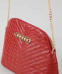 Bolsa-Feminina-Transversal-Media-Matelasse-com-Corrente-Vermelha-Escuro-9865137-Vermelho_Escuro_5