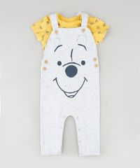 Conjunto-Infantil-Ursinho-Pooh-de-Body-Estampado-Manga-Curta-Mostarda---Macacao-Cinza-Mescla-Claro-9851543-Cinza_Mescla_Claro_1