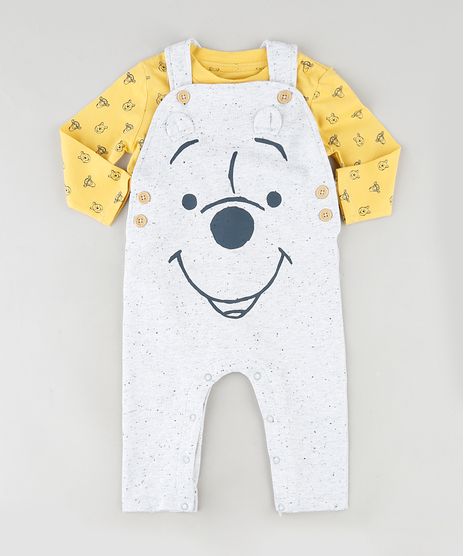 Conjunto-Infantil-Ursinho-Pooh-de-Body-Estampado-Manga-Longa-Mostarda---Macacao-Cinza-Mescla-Claro-9851544-Cinza_Mescla_Claro_1