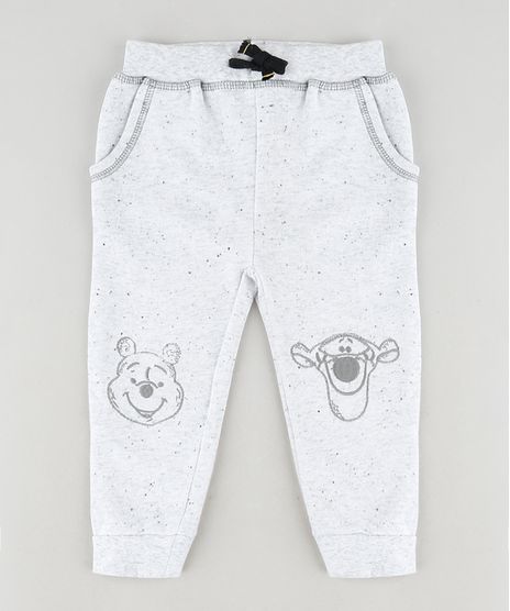 Calca-de-Moletom-Infantil-Jogger-com-Bordado-Ursinho-Pooh-e-Tigrao-Cinza-Mescla-Claro-9851539-Cinza_Mescla_Claro_1