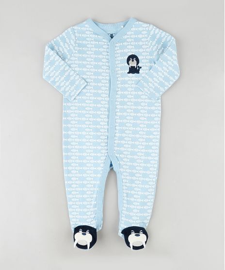 Macacao-Infantil-Leao-Marinho-Estampado-de-Espinha-de-Peixe-com-Pezinho-Manga-Longa-Azul-Claro-9850051-Azul_Claro_1