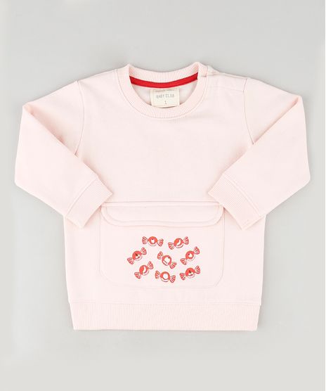 Blusao-de-Moletom-Infantil-com-Bolso-e-Balinhas-Rosa-Claro-9659616-Rosa_Claro_1